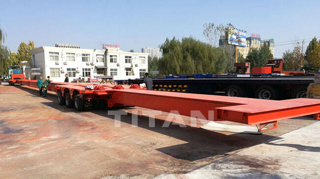 64M Telescopic Trailer for Wind Blades Transport for Sale