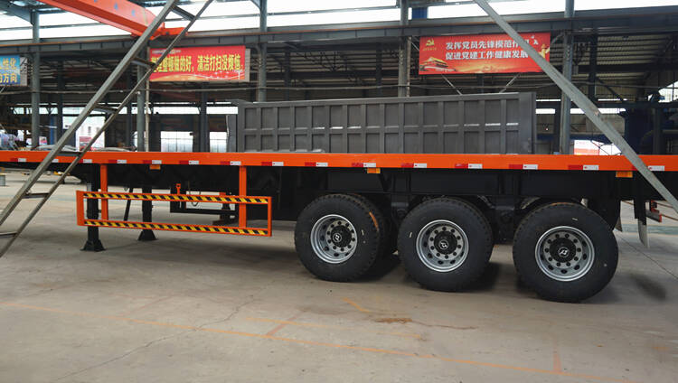3 Axle Flatbed Tractor Trailer for Sale in Ghana - TITAN Vehicle