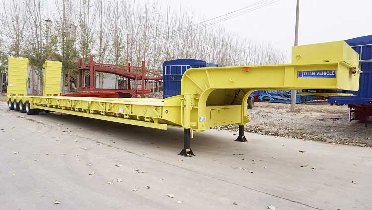 Heavy Duty 100 Ton Low Bed Trailer Price Deliver to Beira Port