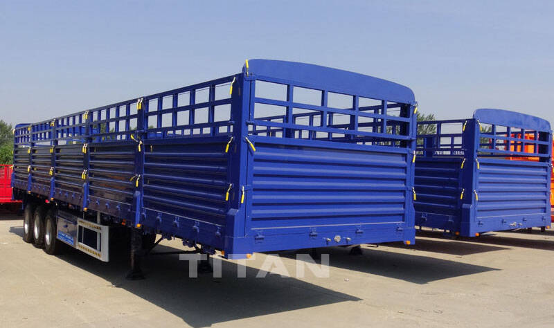 TITAN 50 Ton Fence Cargo Transport Trailer for Sale in Senegal
