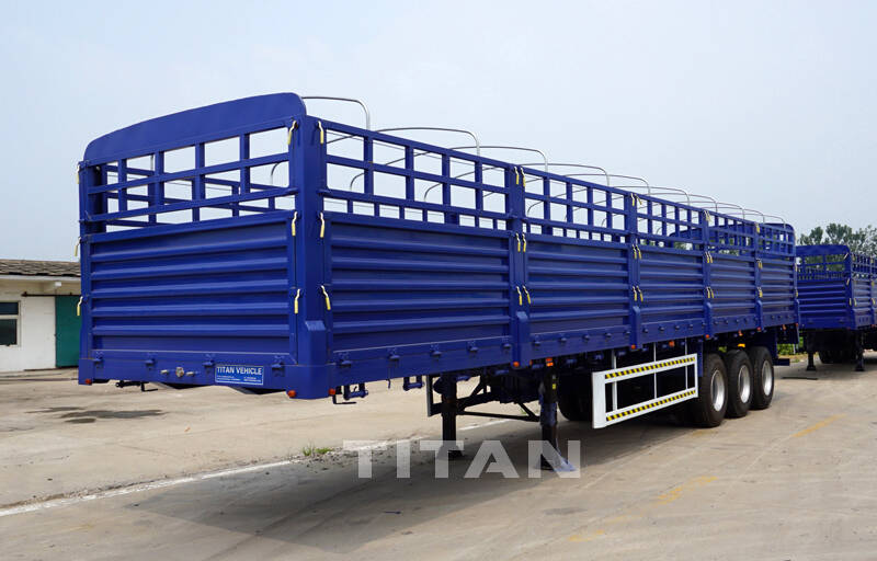 TITAN 50 Ton Fence Cargo Transport Trailer for Sale in Senegal