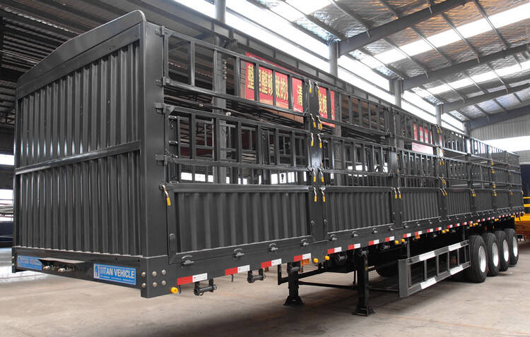 80T Cattle Transport Trailers with Side Wall for Sale in Namibia