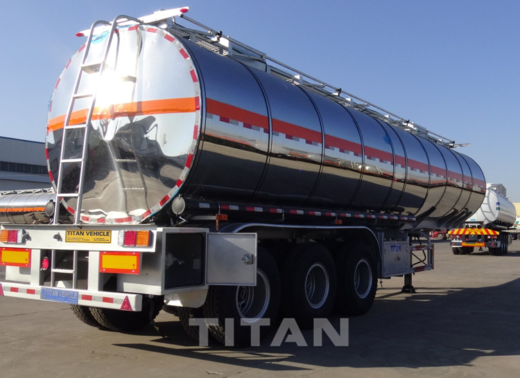 40000 Liters Stainless Fuel Steel Trailer