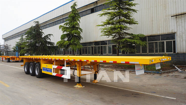 Three axle 40ft flatbed trailer for sale