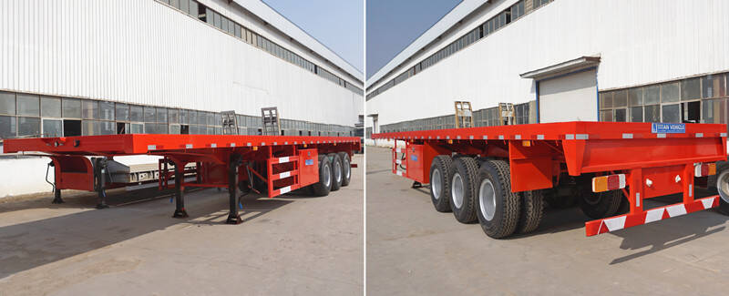 China Flatbed Trailer for Sale - Tri Axle Trailer by TITAN Vehicle