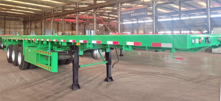 Tri Axle Flat Bed Trailer Price | Flatbed Tractor Truck Trailer for Sale in Nigeria