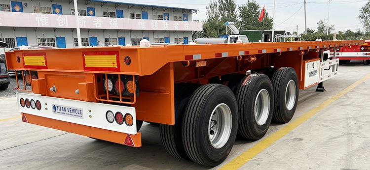 12 Metre 3 Axle Flatbed Truck Trailer for Sale in Tanzania