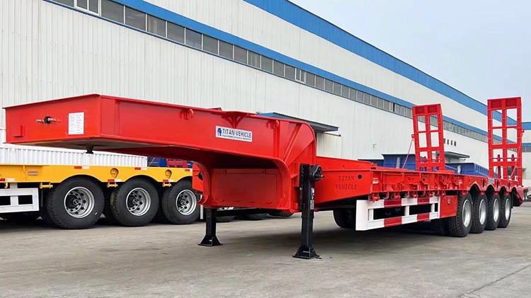 4 Axle Low Loader Truck for Sale | Semi Low Loader Trailer for Sale in Tanzania