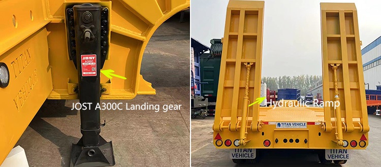 6 Axle Hydraulic Low Bed Trailer Price | 40Ft Low Bed Trailer with Ramp for Sale in Nigeria