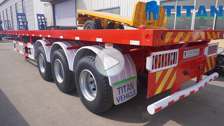 Prix ​​de la remorque de camion à plat de 40 pieds