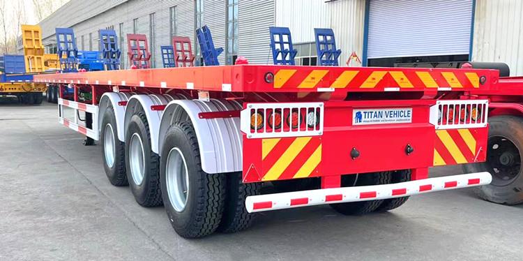 Prix ​​de la remorque de camion à plat de 40 pieds