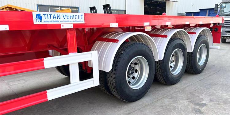 Prix ​​de la remorque de camion à plat de 40 pieds