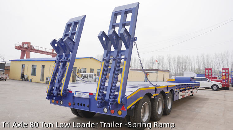  Tri Axle 80 Ton Low Loader Trailer for Sale in Costa Rica Caldera