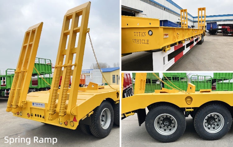 Semi-remorque surbaissée à 2 essieux de 40 tonnes | Prix de la semi-remorque surbaissée en Tanzanie Dar es Salaam