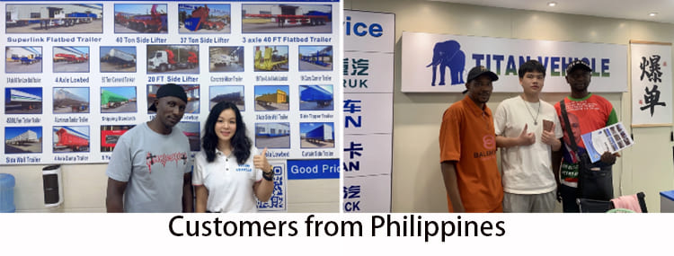 Semi-remorque à clôture de 60 tonnes à vendre aux Philippines, Phili