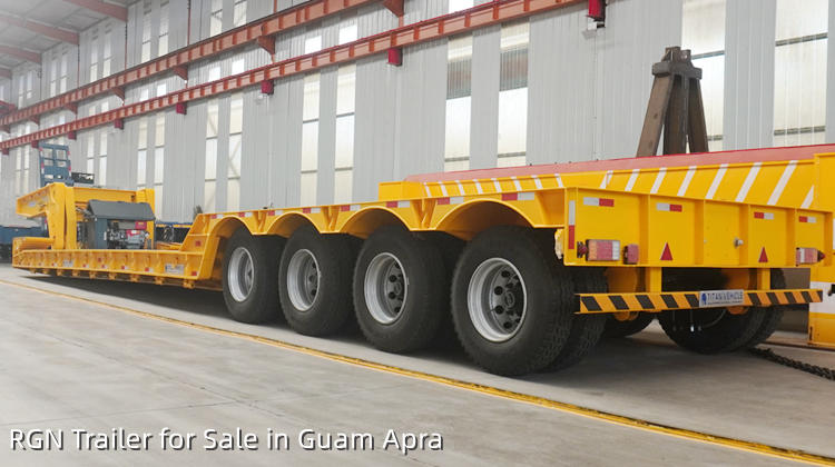 Remorque détachable à 4 essieux de 100 tonnes | Remorque RGN à vendre à Guam Apra