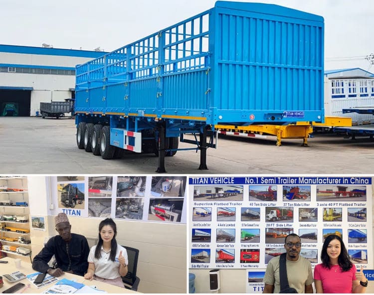 Semi-remorque cargo à 4 essieux à vendre aux Philippines, Phili