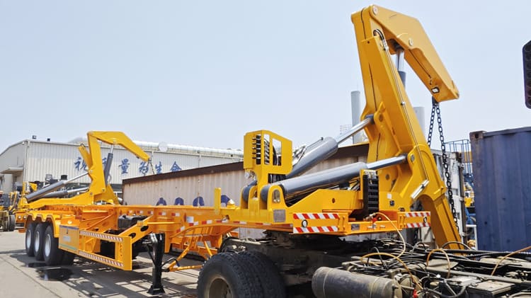 Prix ​​de la remorque porte-conteneur à chargement latéral de 37 tonnes au Cameroun à Douala