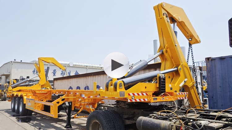 Prix ​​de la remorque porte-conteneur à chargement latéral de 37 tonnes au Cameroun à Douala