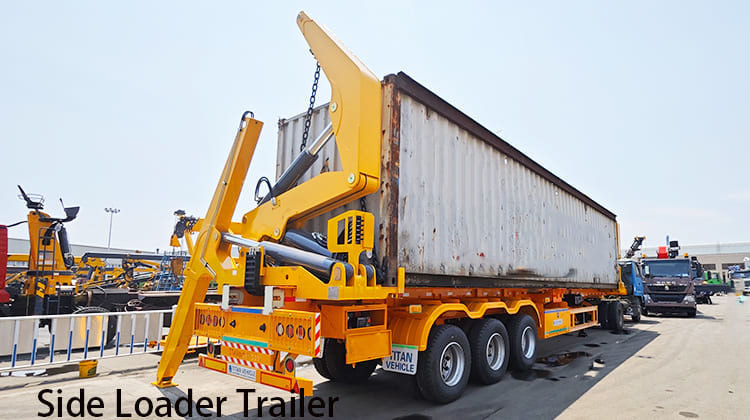 Remorque à chargeur latéral de 37 tonnes à vendre aux Philippines, Cebu