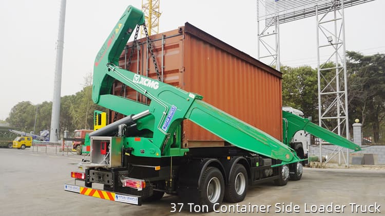 Camion à chargement latéral pour conteneur de 37 tonnes à vendre en Tanzanie Dar Es Salaam