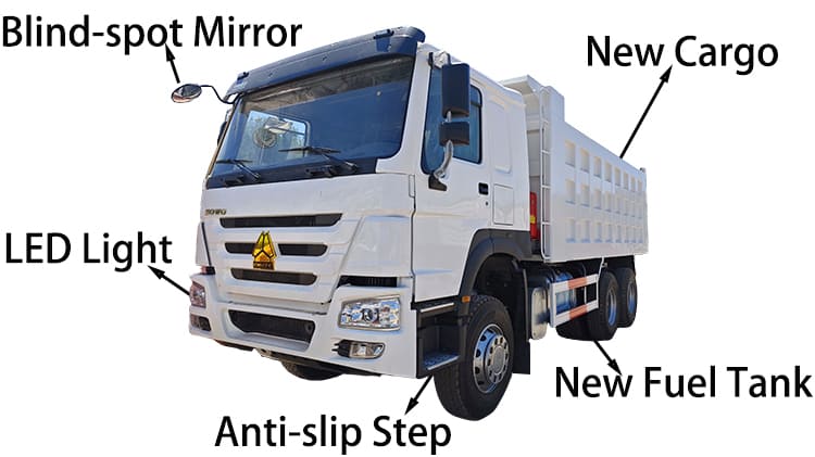 Camion benne Howo 371HP d'occasion à vendre en Guyane