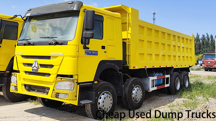 Camions à benne basculante d'occasion bon marché Sinotruk Howo 371 à vendre à Guam