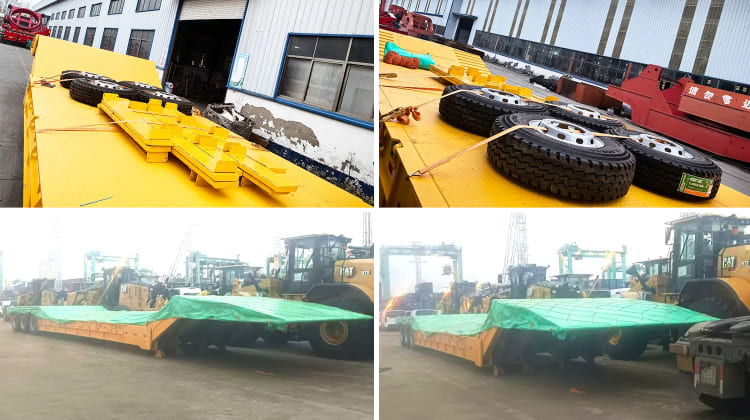 Remorque à col de cygne pliable de 80 tonnes à vendre aux Philippines, Manille