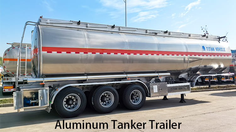 Remorque citerne en aluminium à trois essieux à vendre en Zambie, Chingola