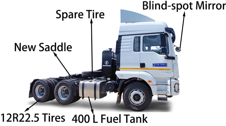 Camion tracteur H3000 rempli de SHA à vendre en Jamaïque