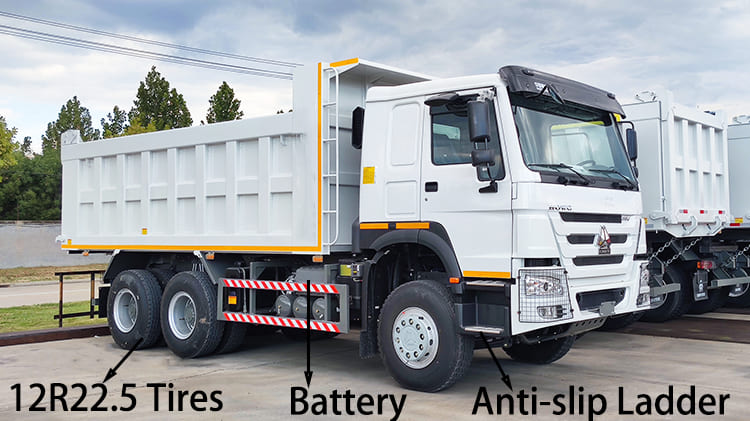 Nouveau prix du camion à benne basculante Howo 380 CV à Guam