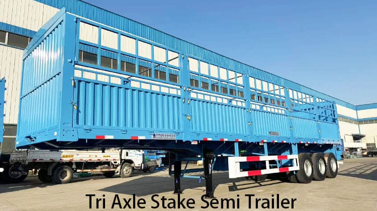 Semi-remorque à piquets à trois essieux à vendre en Tanzanie, Zanzibar