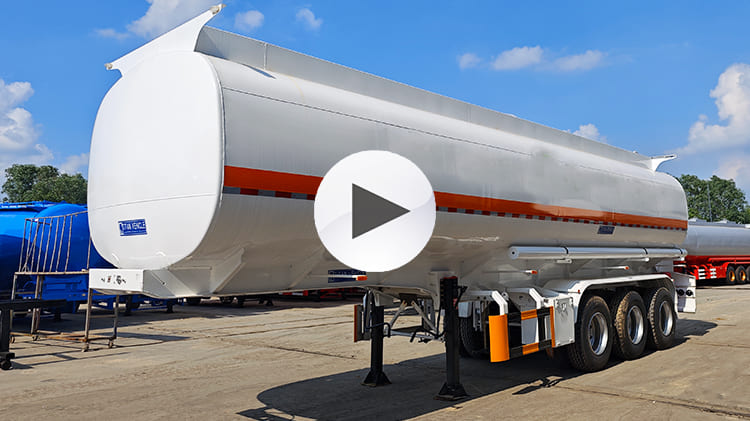 Remorque de transport de camion-citerne de carburant à essieu 45000 litres à vendre en Jamaïque