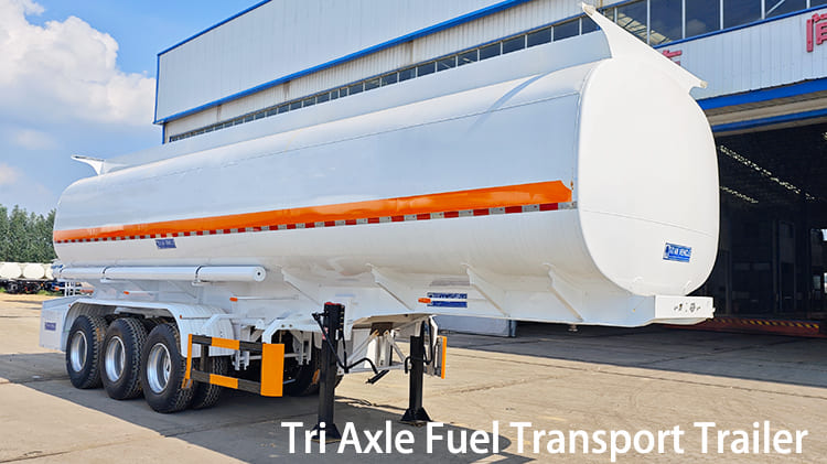 Remorque de transport de camion-citerne de carburant à essieu 45000 litres à vendre en Jamaïque