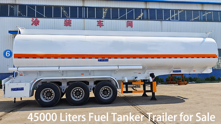 Remorque de transport de camion-citerne de carburant à essieu 45000 litres à vendre en Jamaïque