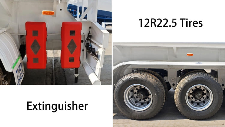 Remorque de transport de camion-citerne de carburant à essieu 45000 litres à vendre en Jamaïque