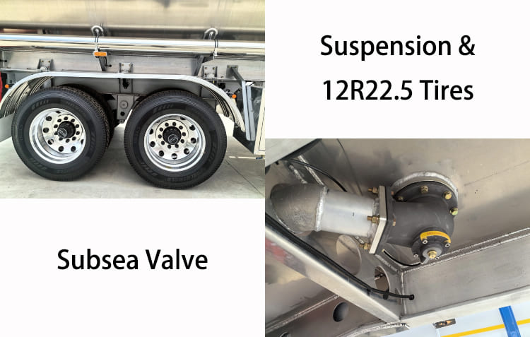 Remorque citerne à carburant en aluminium à 2 essieux à vendre en Tanzanie, Mtwara