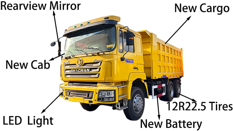 Camions bennes Shacman F3000 d'occasion à vendre au Cameroun