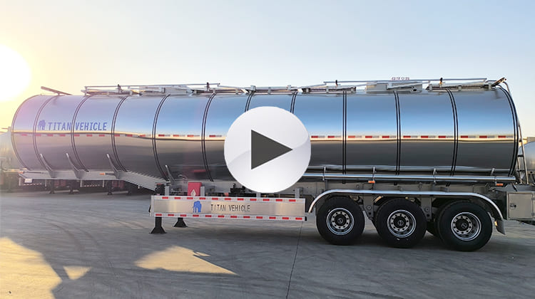 Semi-remorque citerne en aluminium de 45 000 litres à vendre au Costa Rica, Puerto Caldera