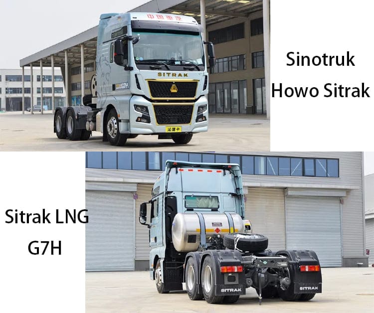 Camion tracteur Howo Sitrak LNG G7H Sinotruk d'occasion à vendre en Zambie, Ndola