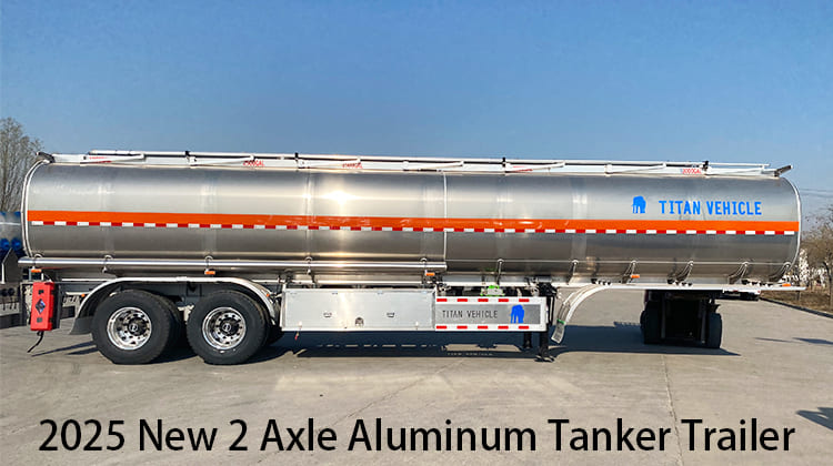 2025 Nouvelle remorque citerne à carburant en aluminium à 2 essieux à vendre en Zambie, Chingola
