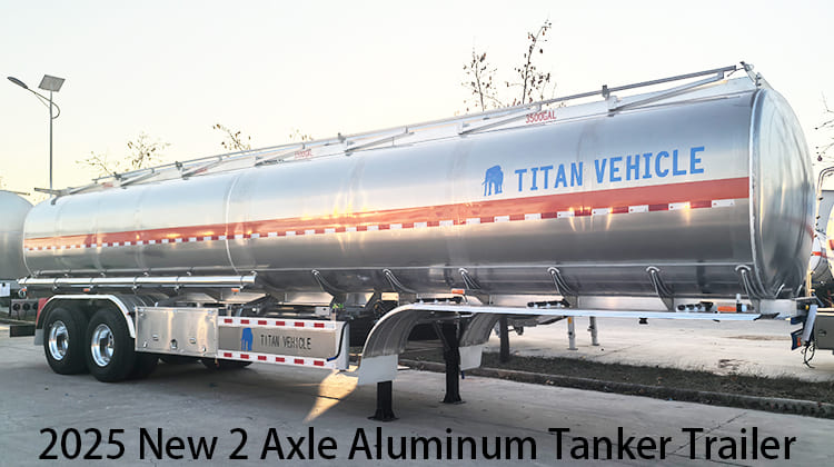 2025 Nouvelle remorque citerne à carburant en aluminium à 2 essieux à vendre en Zambie, Chingola