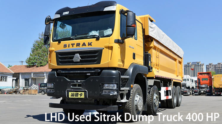 Camion benne Sitrak LHD d'occasion 400 CV à vendre au Cameroun