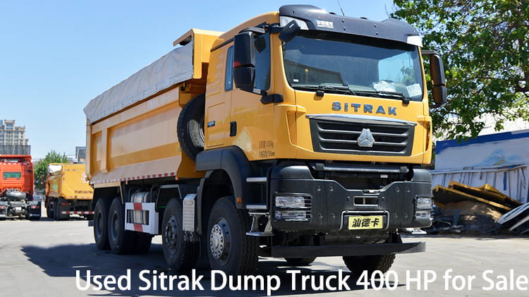 Camion benne Sitrak LHD d'occasion 400 CV à vendre au Cameroun