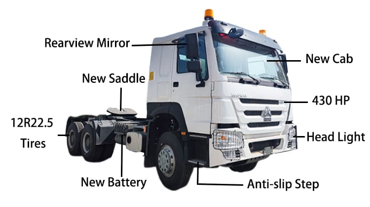 Camions tracteurs Howo 6x4 d'occasion CNHTC | Howo 430 à vendre aux Philippines, Cebu