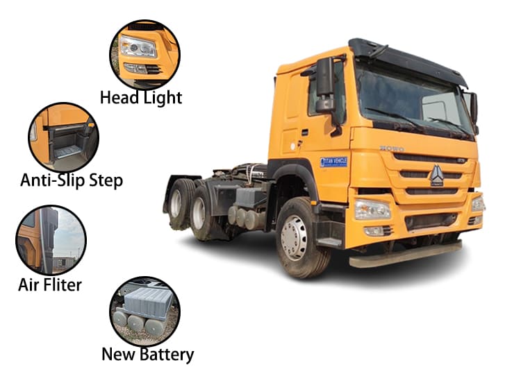 Camion tracteur Sinotruk Howo d'occasion Prix EURO 4 à vendre aux Philippines, Manille