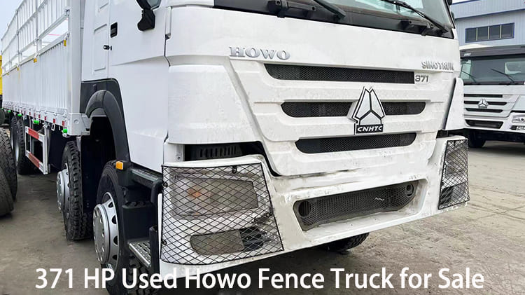 Camion de clôture Howo 8x4 d'occasion de 371 CV à vendre en Guyane