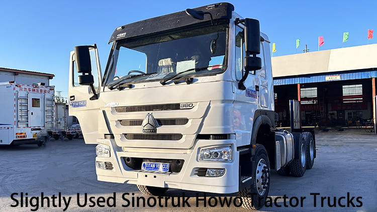 Camions tracteurs Sinotruk Howo 6x4 légèrement utilisés 380 CV à vendre au Cameroun