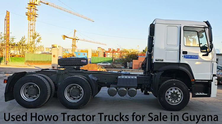 Camions tracteurs Sinotruk Howo 6x4 légèrement utilisés 380 CV à vendre au Cameroun