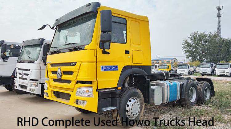 Camion Howo RHD d'occasion complet avec tête de 371 CV à vendre en Algérie